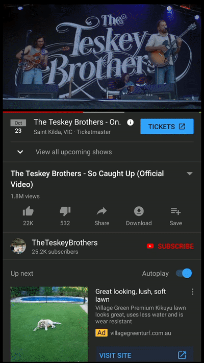 » TM, EB introduce YouTube ticket sales in Australia