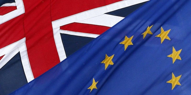 UK-EU flags, Brexit vote, Rich Girard