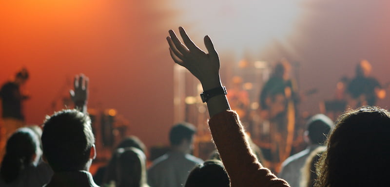 Concert crowd, about the live music industry, live music business, festival industry, festival business