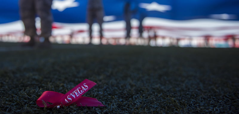 Route 91 Harvest festival memorial, Nellis Air Force Base, Nevada