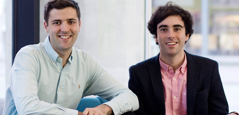 L–R: TickX co-founders Steve Pearce and Sam Coley, BGF Ventures