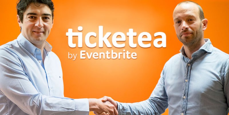 Ticketea's Javier Andres (left) and Frans Jonker, Ticketscript founder and now Eventbrite GM for Europe