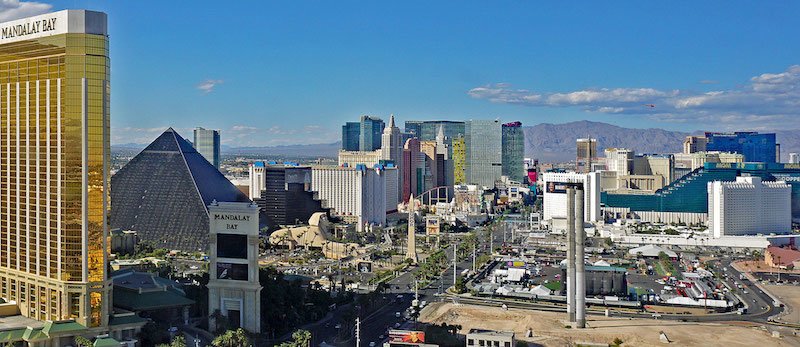 The Route 91 Harvest festival site a week before the shooting