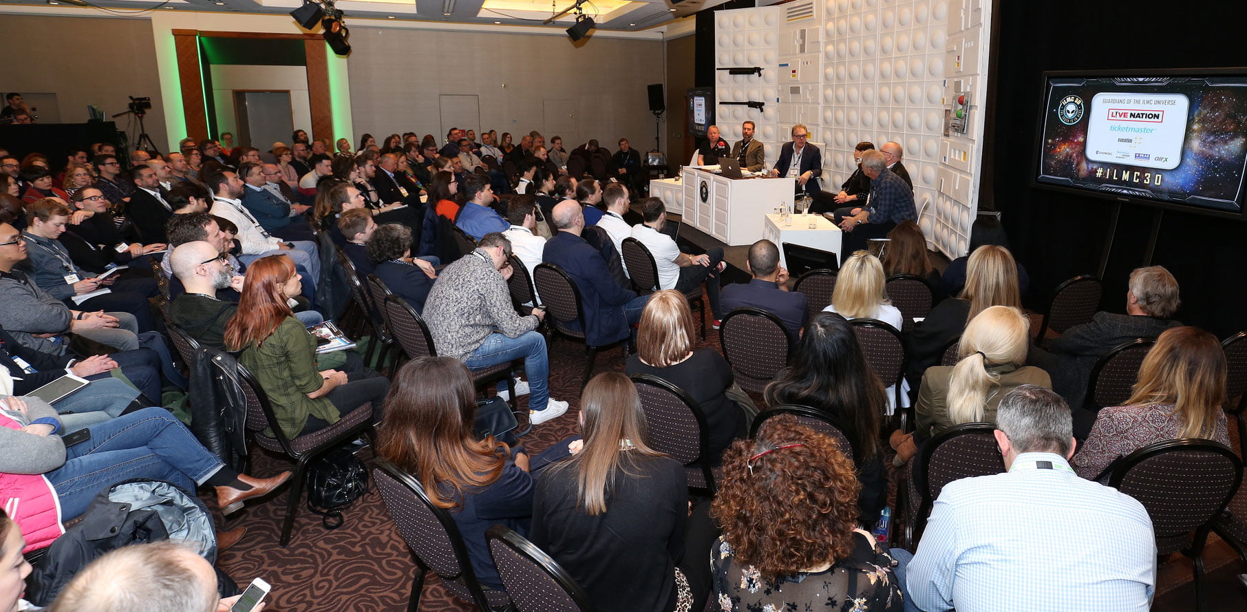 A capacity crowd at the first session of this year's sold-out ILMC 30