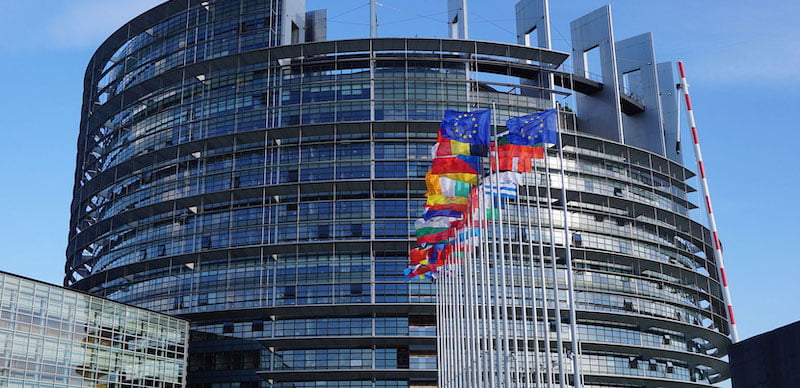 The European parliament in Strasbourg
