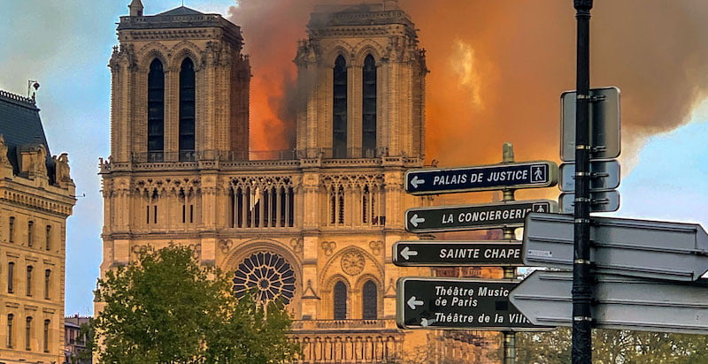 Notre-Dame was under renovation at the time of the fire