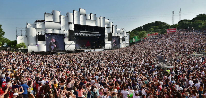 A capacity crowd at Rock in Rio Lisboa (Lisbon) in 2018