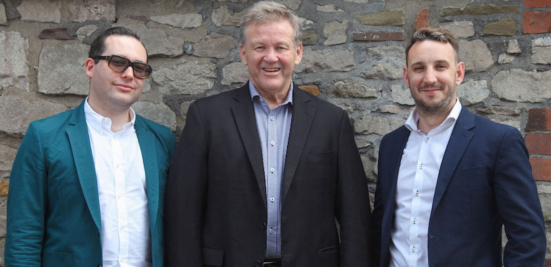 L–R: New MJR UK team Dan Ickowitz-Seidler, Geoff Jones, Richard Buck