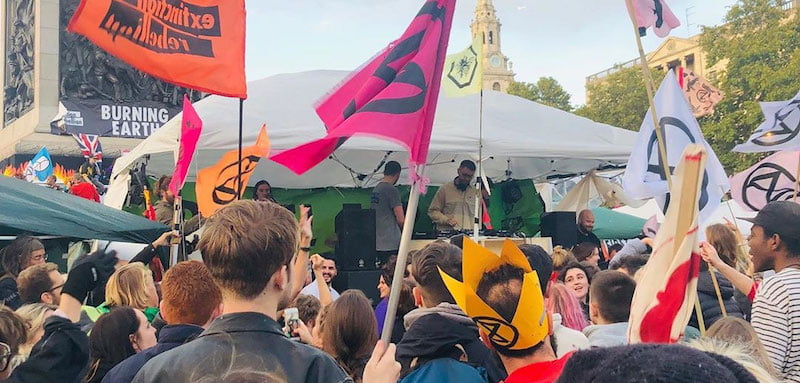 Disclosure played the XR stage set up in Trafalgar Square