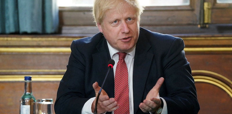UK prime minister Boris Johnson