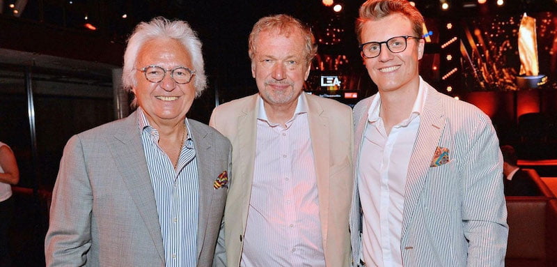 Lifetime achievement award winner Ossy Hoppe with Jens Michow and son Oliver