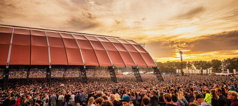 Lowlands takes place at Walibi Holland in Biddinghuizen each August