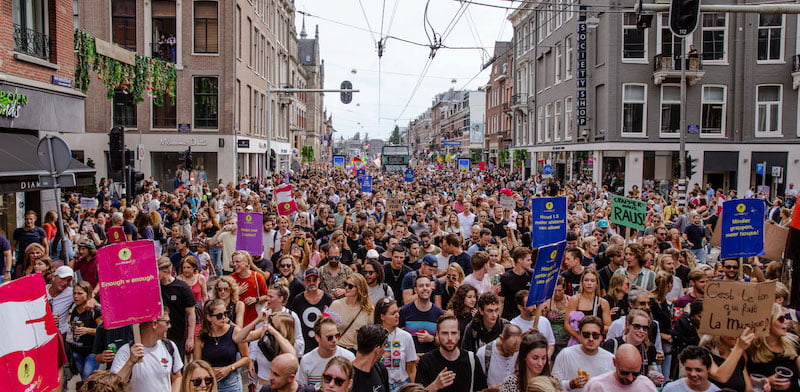 Saturday's 'Unmute Us' march took place in six Dutch cities 