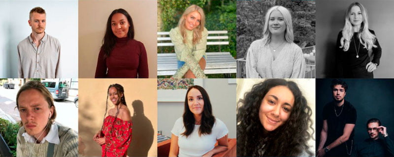 A selection of winners from the Nordic Music Biz Top 20 under 30
