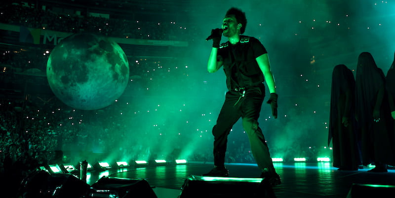 EAST RUTHERFORD, NEW JERSEY - JULY 16: The Weeknd performs at the 