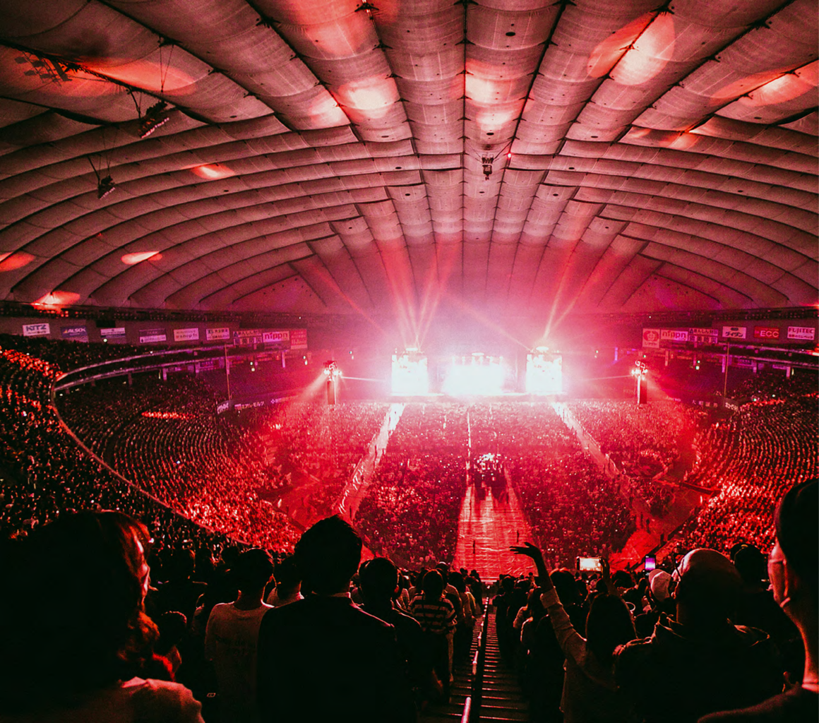 Bruno Mars at the Tokyo Dome in 2022
