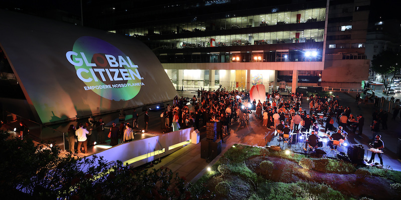 RIO DE JANEIRO, BRAZIL - NOVEMBER 17: Guests attend the closing cocktail party of Global Citizen NOW on November 17, 2024 in Rio de Janeiro, Brazil. (Photo by Wagner Meier/Getty Images for Global Citizen)