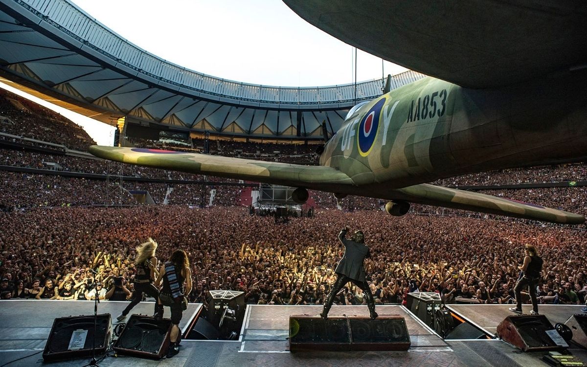 Iron Maiden perform at Wanda Metropolitano