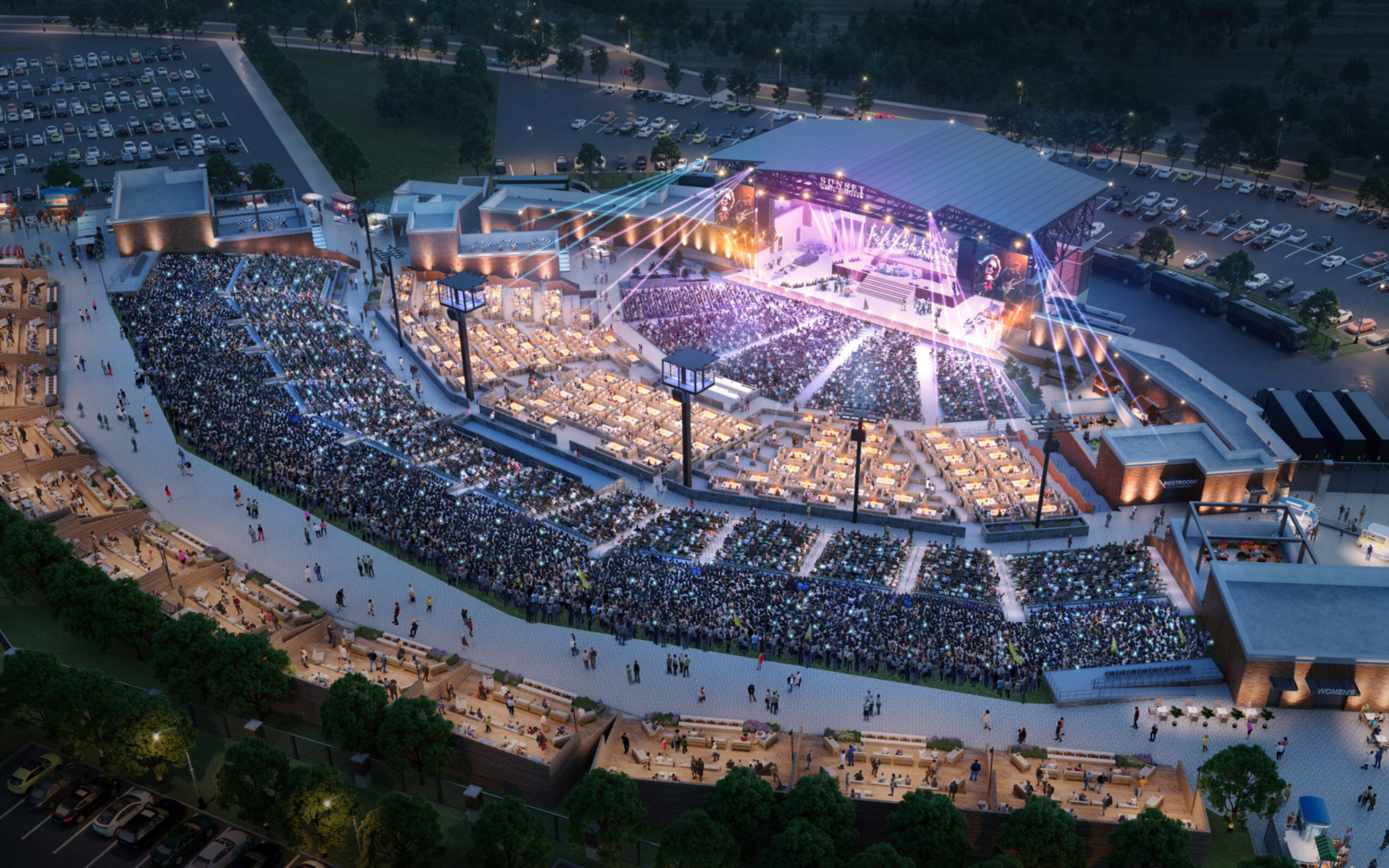Venu's Sunset Amphitheater at McKinney rendering